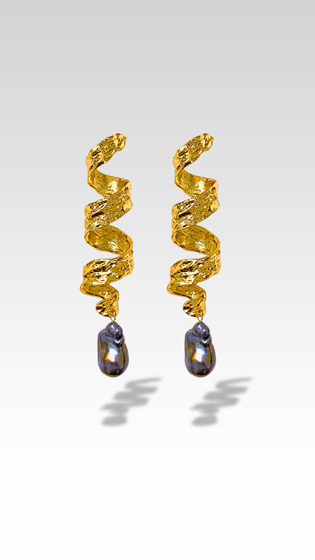 MINTAS EARRING PURPLE BAROQUE